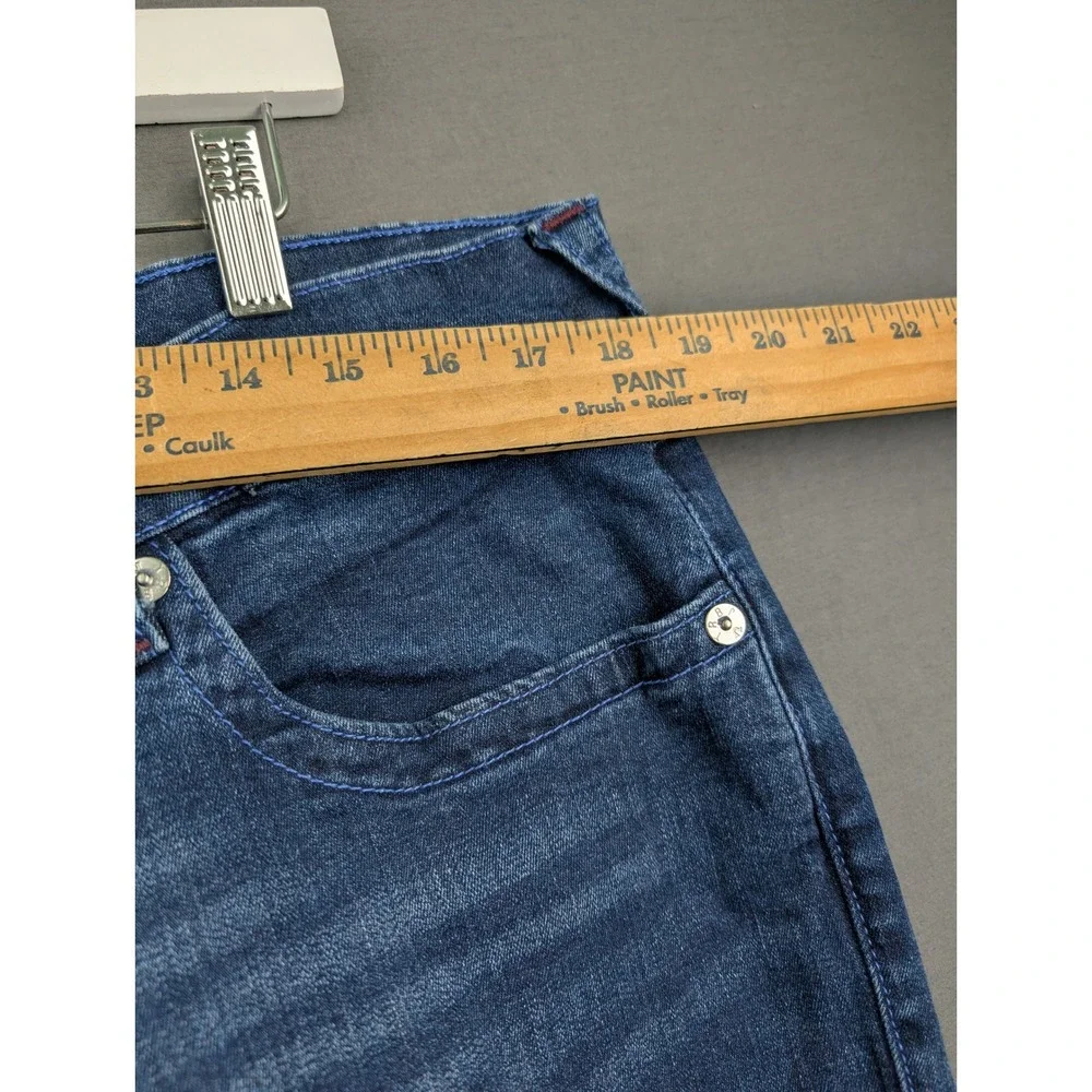 True Religion Geno Relaxed Slim Mens Jeans Blue Size 38 Horseshoe Pocket